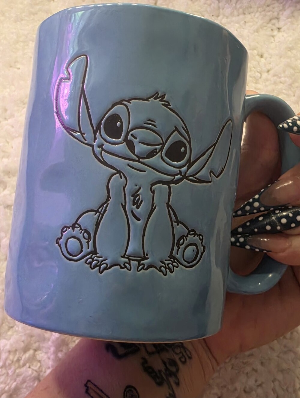 Disney Stitch "Ohana Means Family" ceramic mug